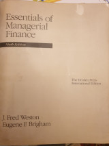 Essentials of managerial finance