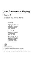 New Directions in Helping: Recipient reactions to aid
