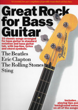 Great Rock for Bass Guitar (The Beatles, Eric Clapton, The Rolling Stones, Sting)