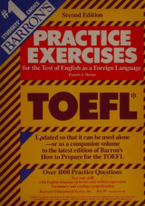Barron's practice exercises for the toefl second edition