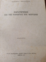 Παρατηρήσεις επί της Παναγίας του Μπρυωνη