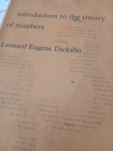 Introduction to the Theory of Numbers. Dickson