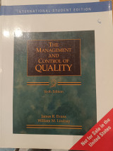 A - Pkg The Mgmt And Control Quality W/Cd, 6Th Ed.