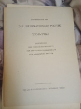 Die Internationale politik 1958-1960