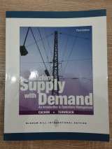 Matching Supply with Demand: An Introduction to Operations Management
