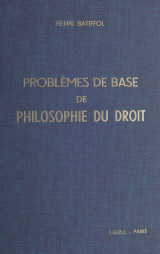 Problèmes de base de philosophie du droit