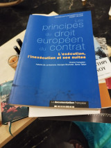 Les principes du droit europeen du contrat