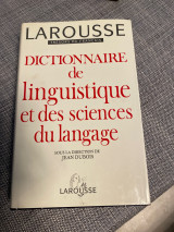 Dictionnaire de linguistique et des sciences du langage