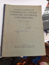 Pitmans shorthand commercial course combined notebook