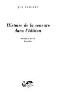 Histoire de la censure dans l'édition