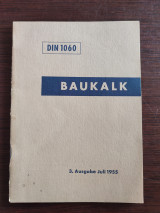 Baukalk - Din 1060, 3. Ausgabe Juli 1955