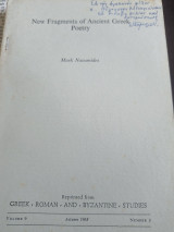 New fragments of Ancient Greek Poetry