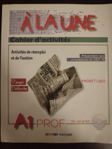 À la une A1 cahier d'activités