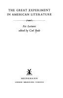 The Great Experiment in American Literature