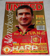 Manchester United the official magazine 1995 eric cantona volume 2 number 10