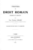 Textes de droit romain
