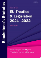 Blackstone's EU Treaties and Legislation 2021-2022