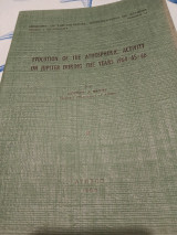 Evolution of the atmospheric activity on Jupiter during the years 1964-66