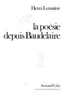 La Poésie depuis Baudelaire