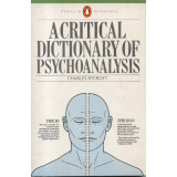 A Critical Dictionary of Psychoanalysis