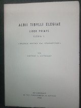 Albii Tibvlli Elegiae Liber Primvs Elegia I. (έκδοσις κριτική και ερμηνευτική)