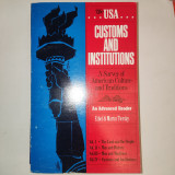 Customs and Institutions