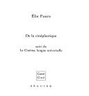 De la cinéplastique