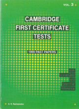 Cambridge first certificate tests vol.3 1999 past papers