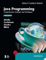 Java Programming: Comprehensive Concepts and Techniques