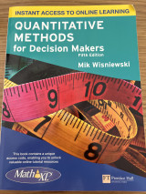 Quantitative methods for decision makers