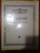Lemoine etudes enfantines pour piano opus 37