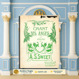 Chant Des Anges [Μουσική: A. S. Sweet / Έκδοση: S. Paulmann: Salonique δ. 1900] Reverie pour piano, παρτιτούρα, Θεσσαλονίκη, Μακεδονία, πιάνο, vintage