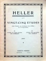 Heller 25 Studies to form rhythm and expression piano Op.47