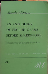 An Anthology of English Drama Before Shakespeare