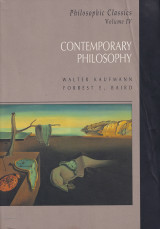 Philosophic Classics - Volume IV: Contemporary Philosophy