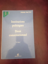 Institutions politiques, droit constitutionnel