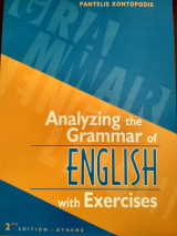 Analyzing the grammar of English with exercises