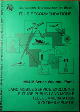 Land Mobile Service Excluding Future Public Land Mobile Telecommunication Systems (FPLMTS)