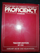 Practice tests for Cambridge Certificate of Proficiency in English Teacher's edition set one