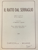 Il Ratto Dal Serraglio, Opera in tre atti di W.A.Mozart