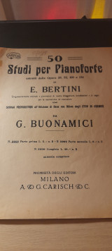 Bertini 50 studi per pianoforte