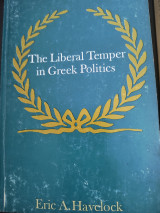 The Liberal Temper in Greek Politics