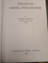 Essays in Greek Philosophy