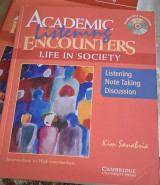 ELT -Intermediate to high intermediate "Academic Encounters listening, note taking, discussion" & audio CD