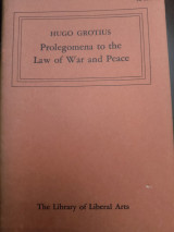 Prolegomena to the law of war and peace