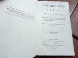 Vocabulaire latin pour la vi classe 1811