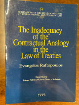 The inadequacy of the contractual analogy in the Law of Treaties