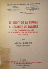 La droit de la femme a l'égalité de salaire/ Melitta Budiner