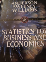 Test Bank [to Accompany] Statistics for Business and Economics. Seventh Edition. David R. Anderson, Dennis J. Sweeney, Thomas A. Williams