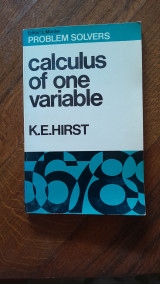 Calculus of one variable